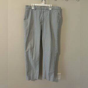 Polo Ralph Lauren Vintage Seersucker Pant Blue White Striped Men’s Size 36x32